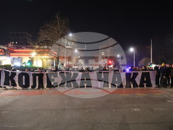 Пловдив - футболни фенове - протест срещу забавянето на строителството на стадион “Христо Ботев”