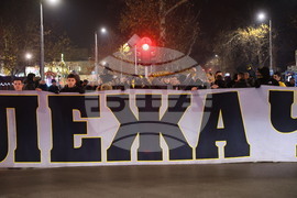 Пловдив - футболни фенове - протест срещу забавянето на строителството на стадион “Христо Ботев”