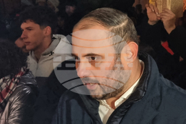 Северна Македония - Скопие - елха - празнични светлини - Орце Георгиевски