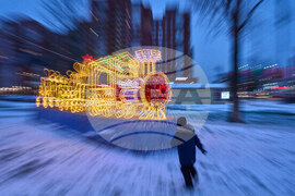 Russia Christmas Holiday Lights