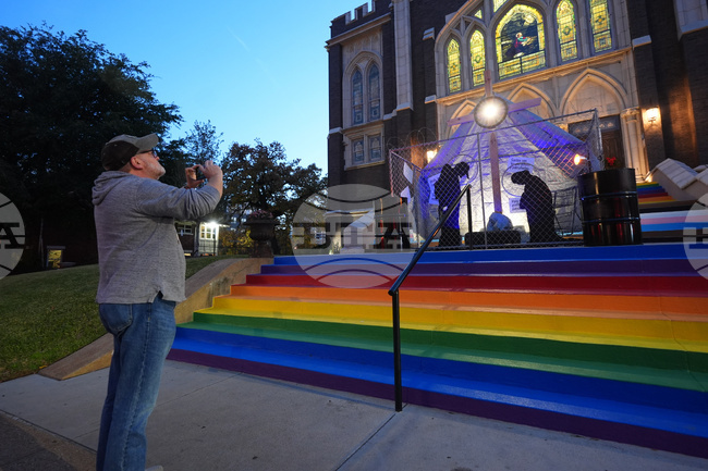 Holiday Lights ICE Nativity