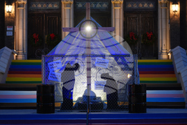 Holiday Lights ICE Nativity