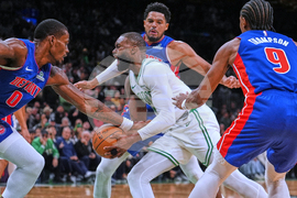 Pistons Celtics Basketball
