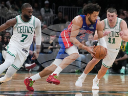 Pistons Celtics Basketball