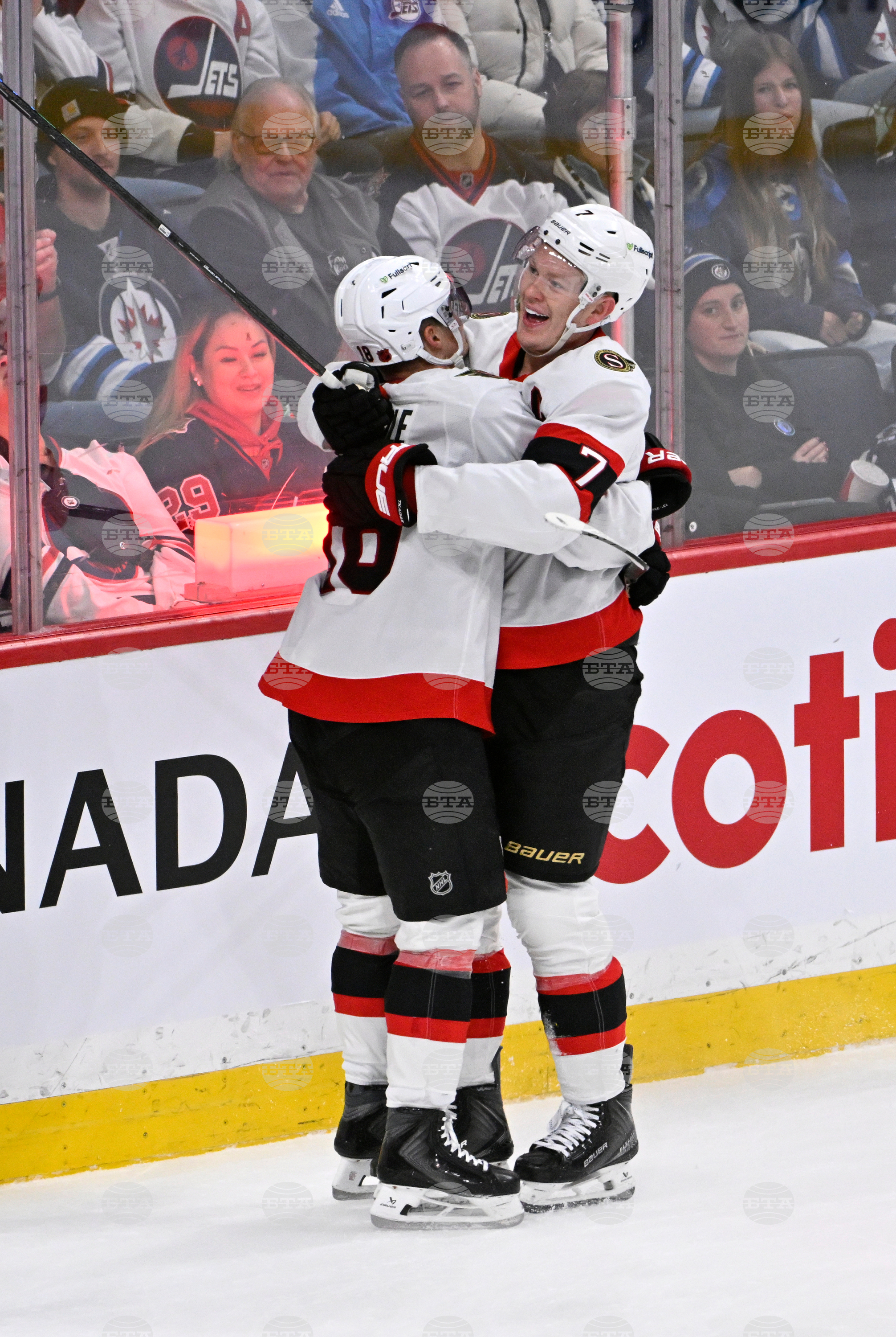 Senators Jets Hockey