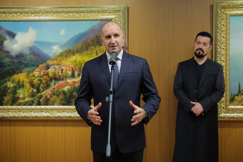 Президентът Радев: Картините на Васил Горанов преоткриват моменти, събития и личности от нашата история, изградили България през вековете