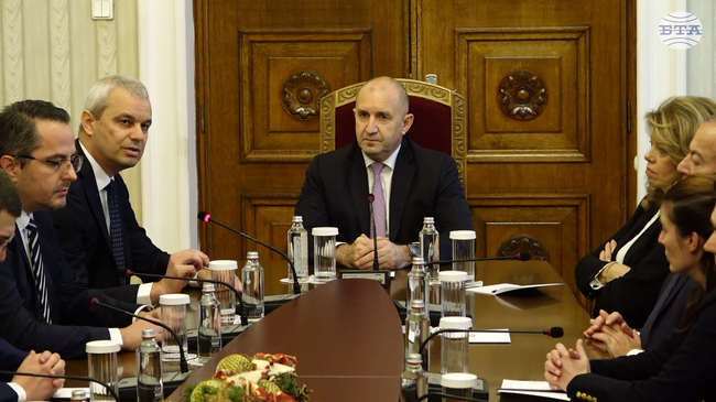 Представители на „Възраждане“ пристигнаха на „Дондуков“ 2 за консултации с президента Румен Радев