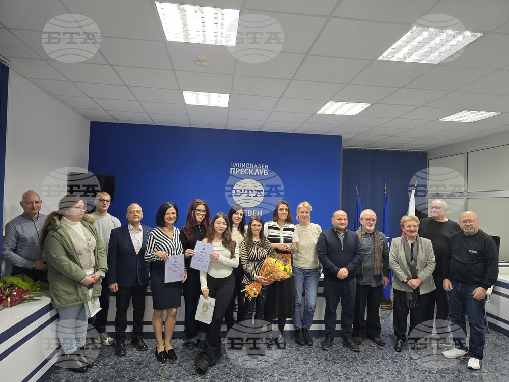 Кореспондентът на БТА в Плевен Елина Кюркчиева получи годишната награда за журналистика "Северно ехо"