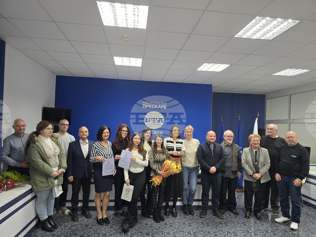 Кореспондентът на БТА в Плевен Елина Кюркчиева получи годишната награда за журналистика "Северно ехо"