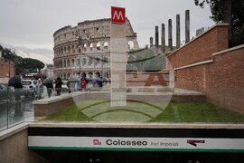 Italy Colosseum Metro Stations