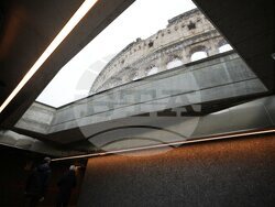 Italy Colosseum Metro Stations