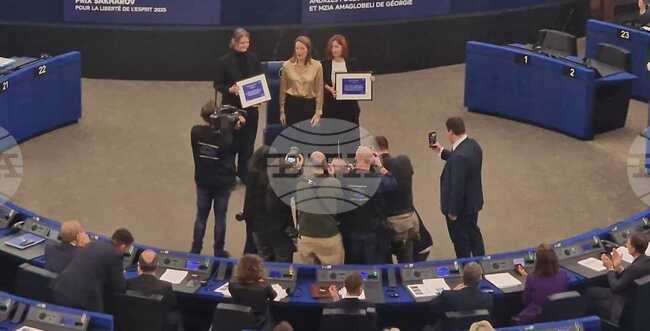 Борете се, докато не е късно, призова лауреатката на "Сахаров" Мзия Амаглобели в реч от затвора, прочетена при награждаването им с Анджей Почобут