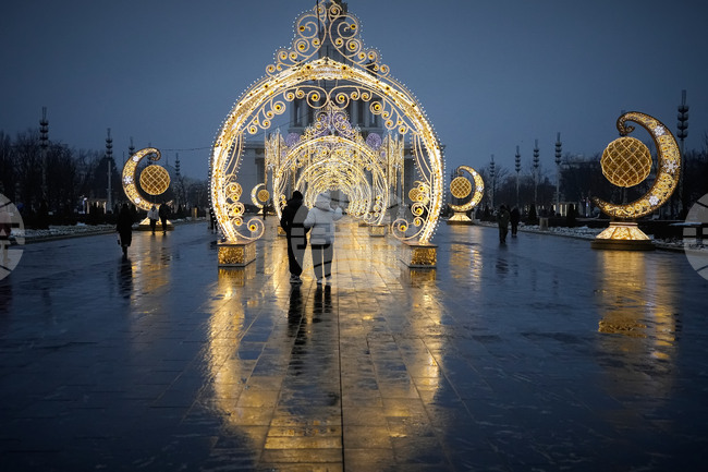 Russia Christmas Holiday Light