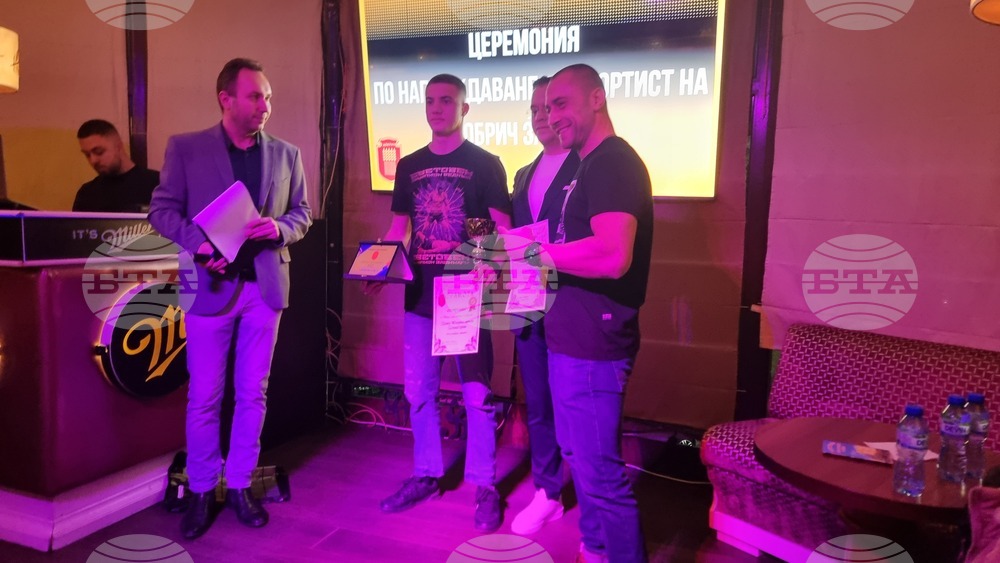 Кикбоксьорът Диян Димитров бе отличен за Спортист на Добрич за 2025 година