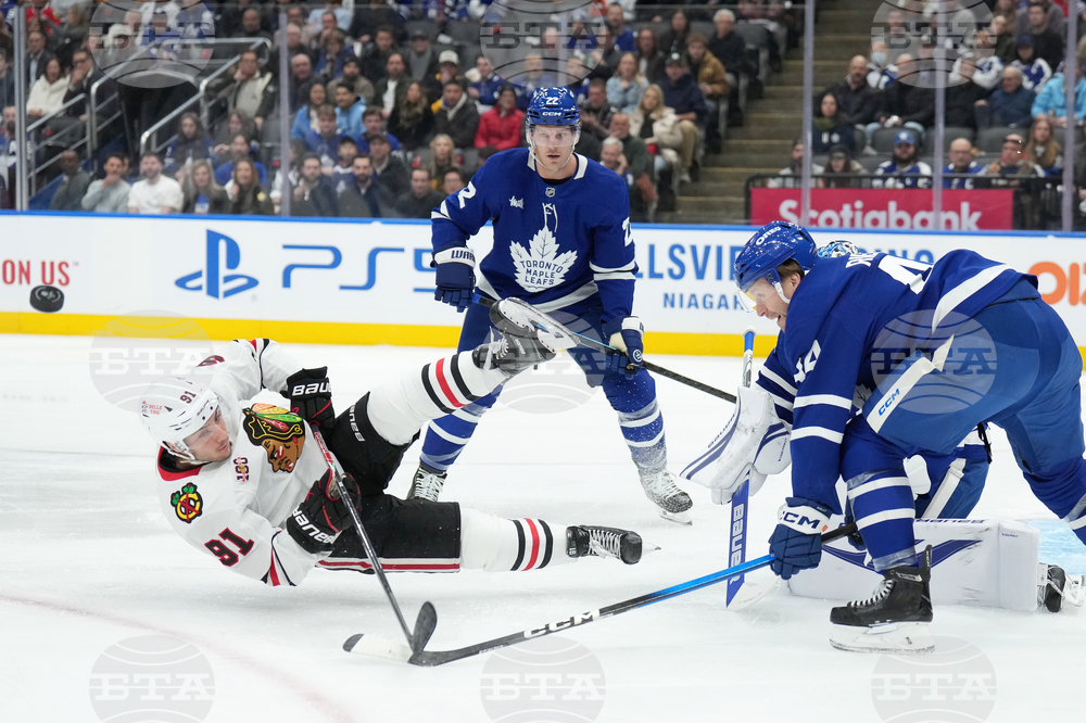 Blackhawks Maple Leafs Hockey