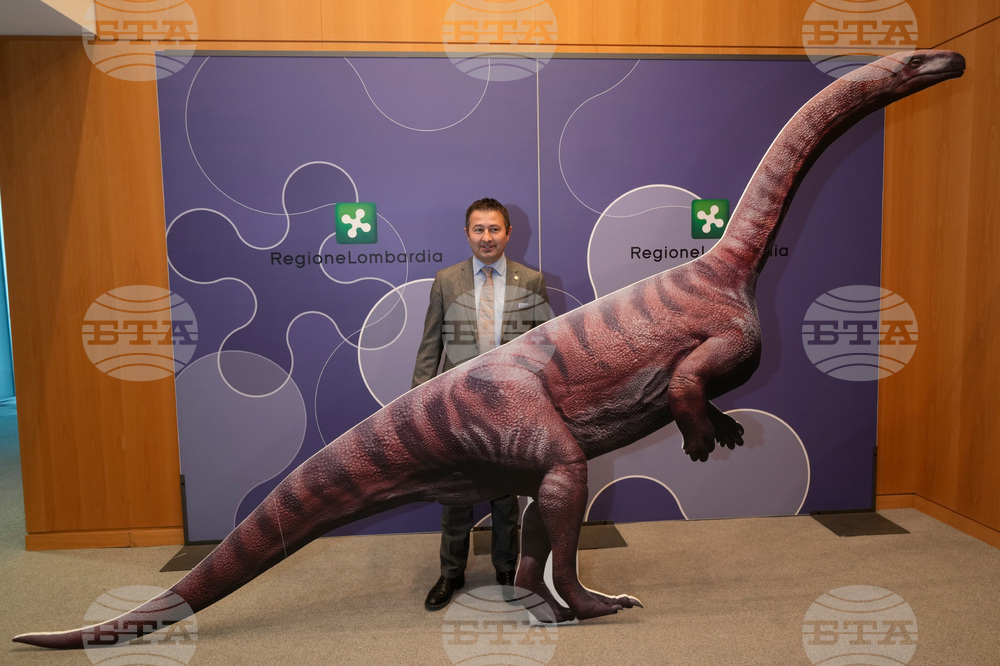 APTOPIX Italy Triassic Park