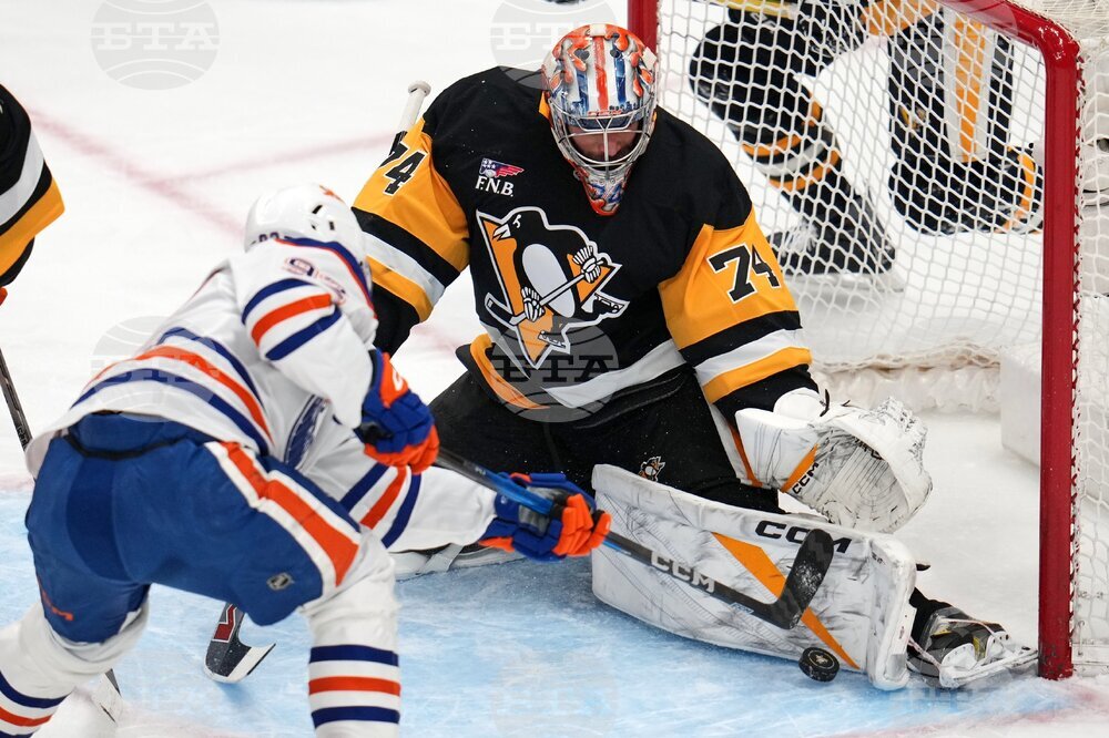 Oilers Penguins Hockey