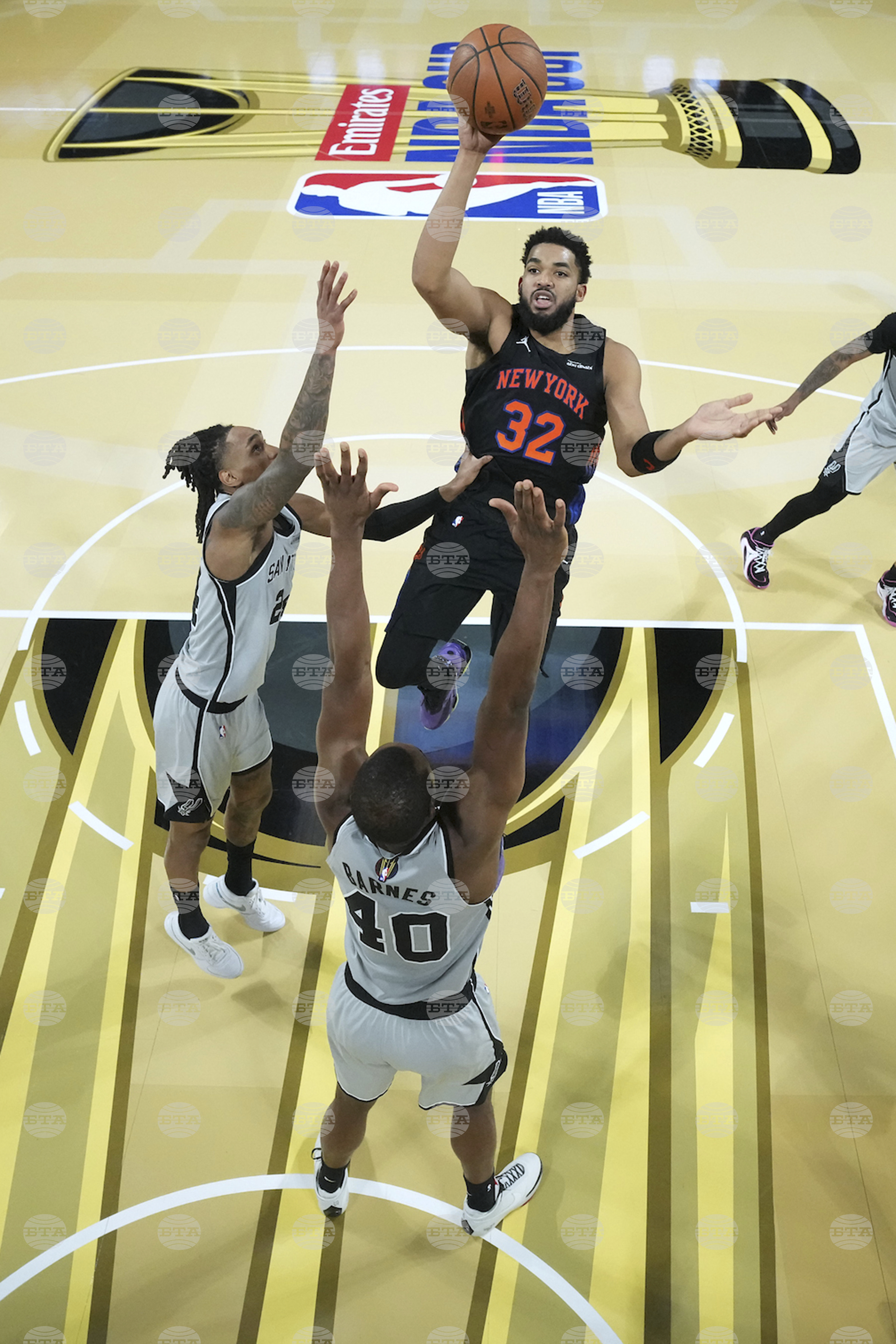 Knicks Spurs Basketball