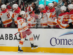 Flames Sharks Hockey