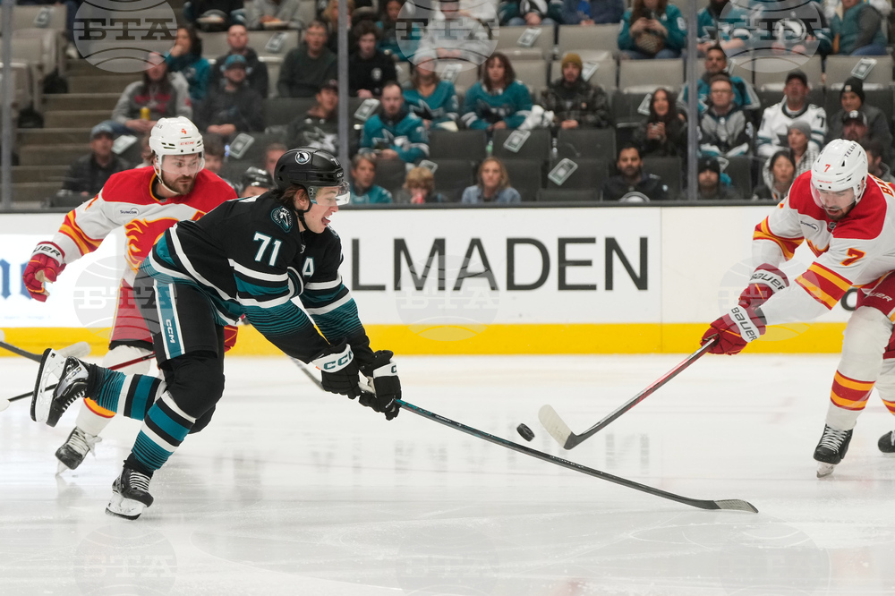 Flames Sharks Hockey