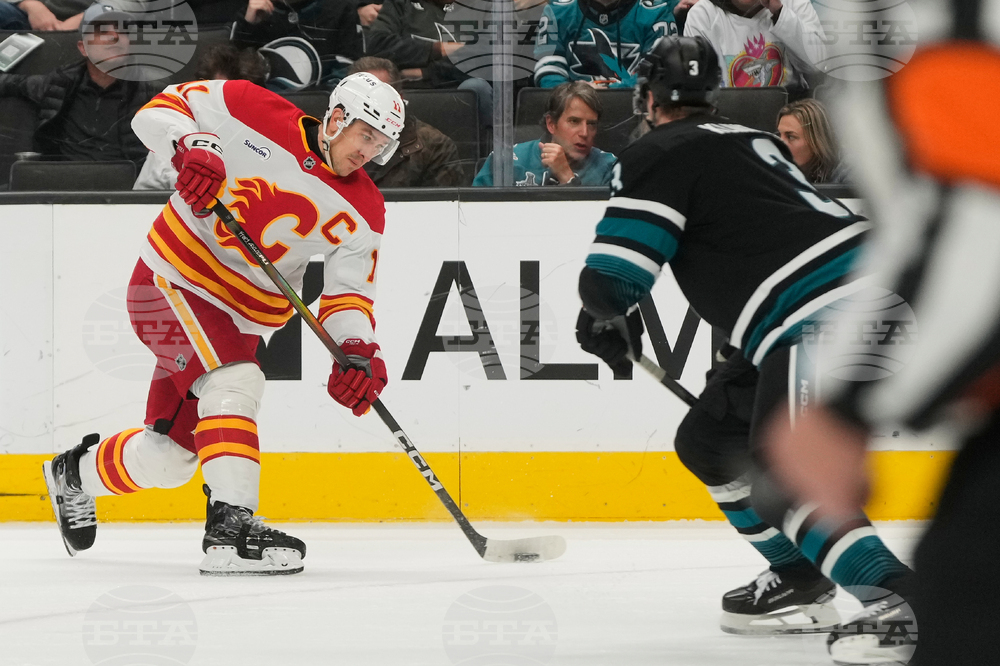 Flames Sharks Hockey