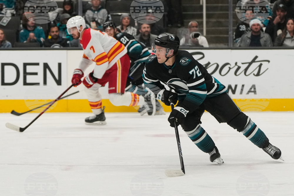 Flames Sharks Hockey