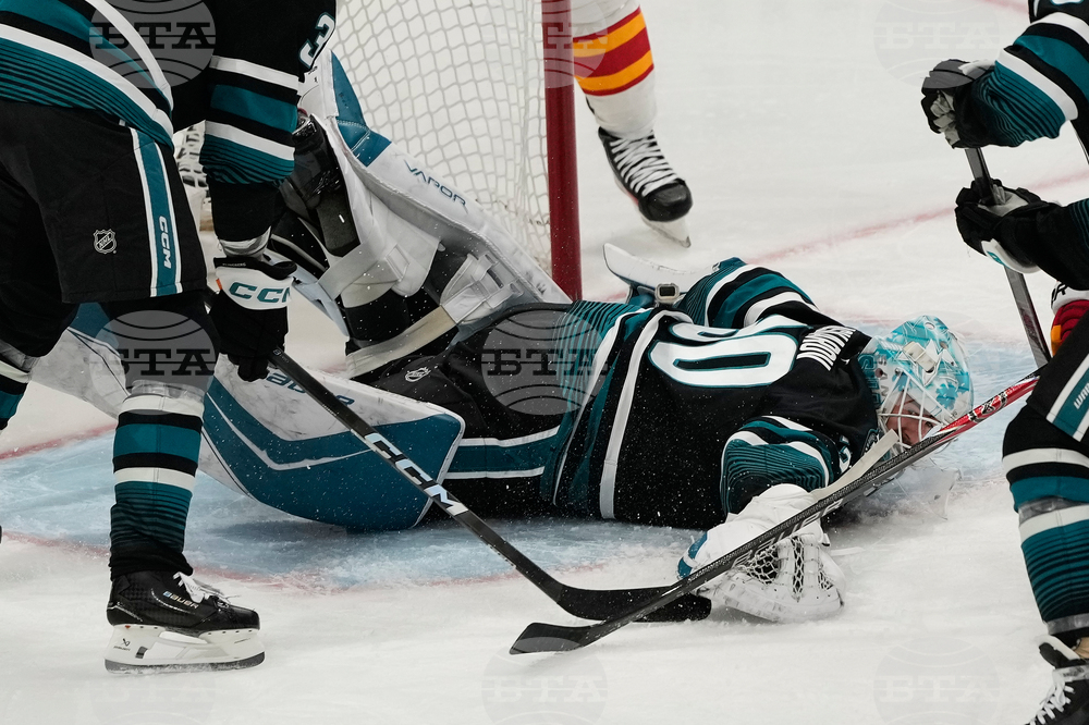 Flames Sharks Hockey
