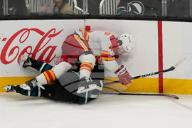 Flames Sharks Hockey