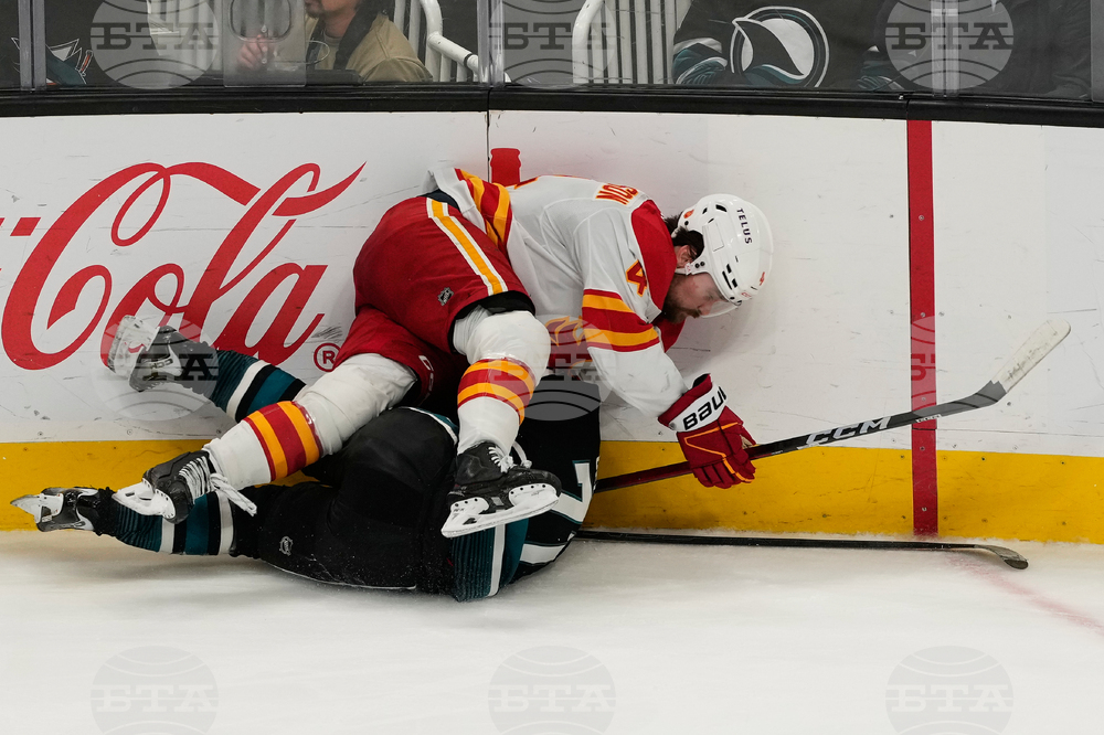 Flames Sharks Hockey