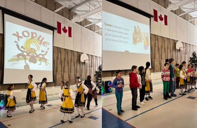 Песни, танци и сурвакарски наричания представиха на коледното си тържество учениците от училище „Св. св. Кирил и Методий“ в Отава, Канада