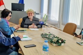 Шумен - Областна администрация - среща на областния управител Катя Иванова с журналисти