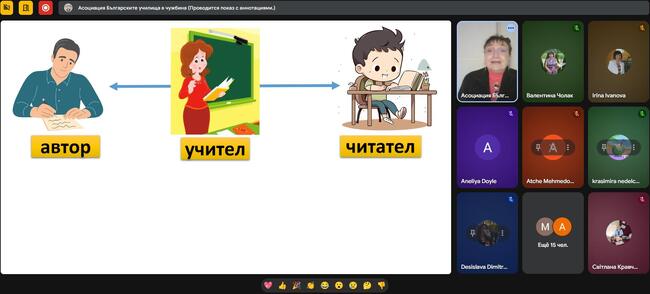 Учители от неделното училище „Българска светлица“ в Украйна участваха в лекция по комуникативно ориентирано обучение