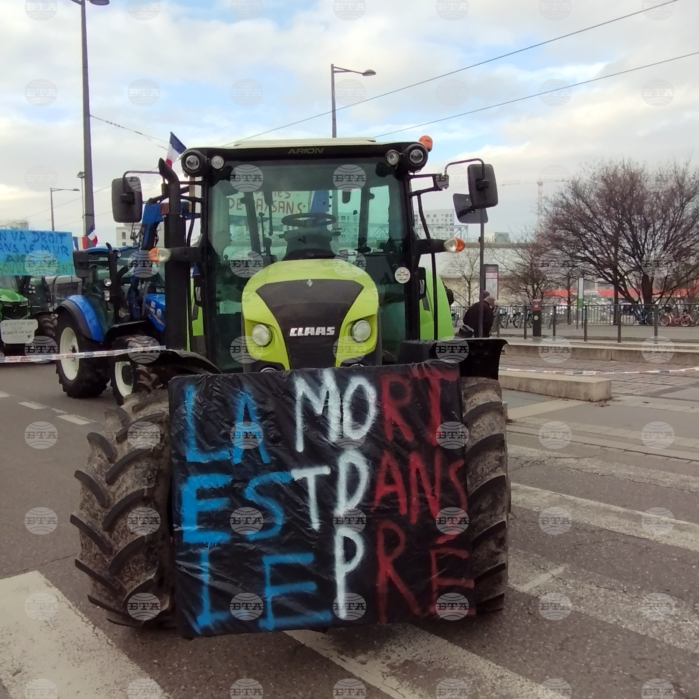 Страсбург - протест - земеделци