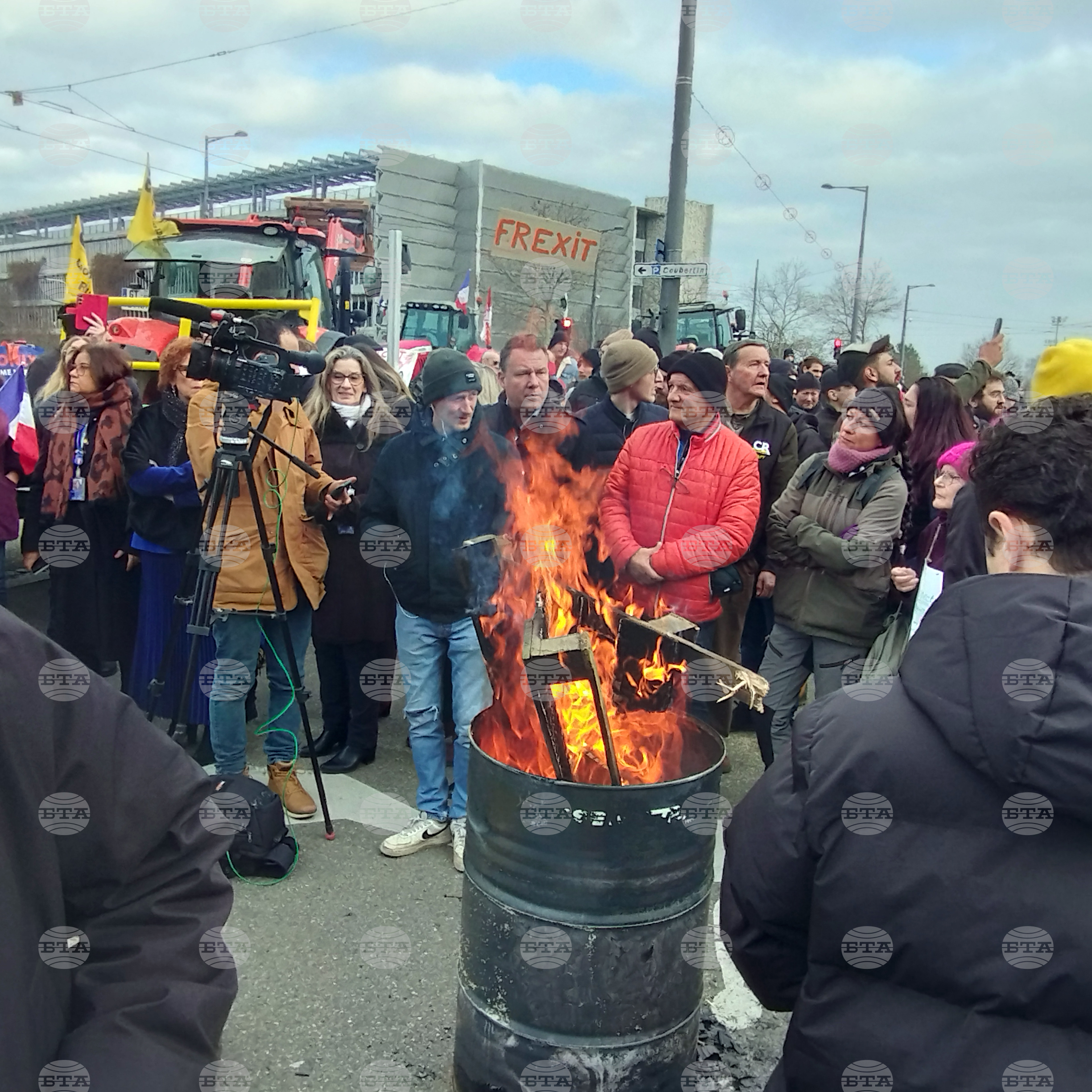 Страсбург - протест - земеделци
