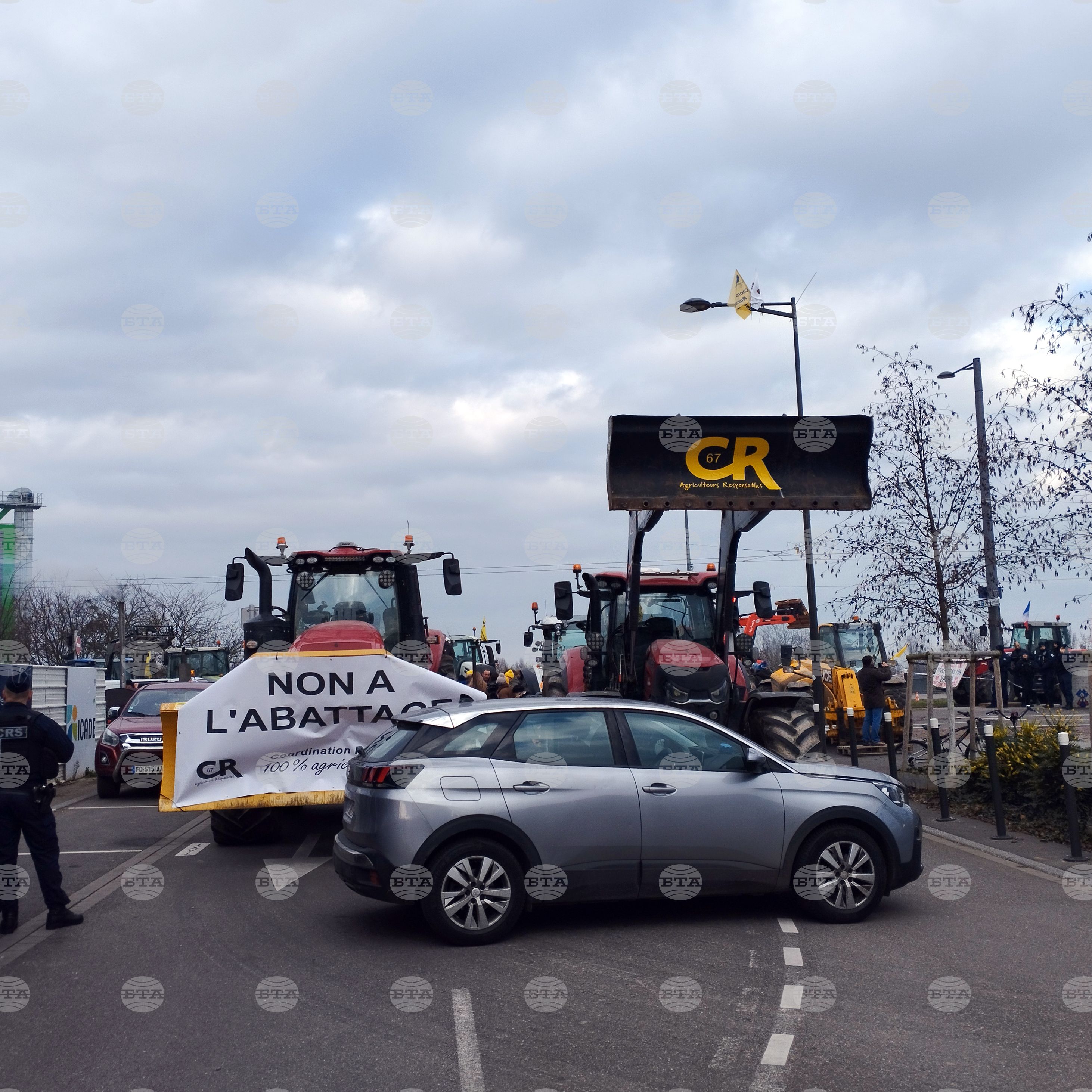 Страсбург - протест - земеделци