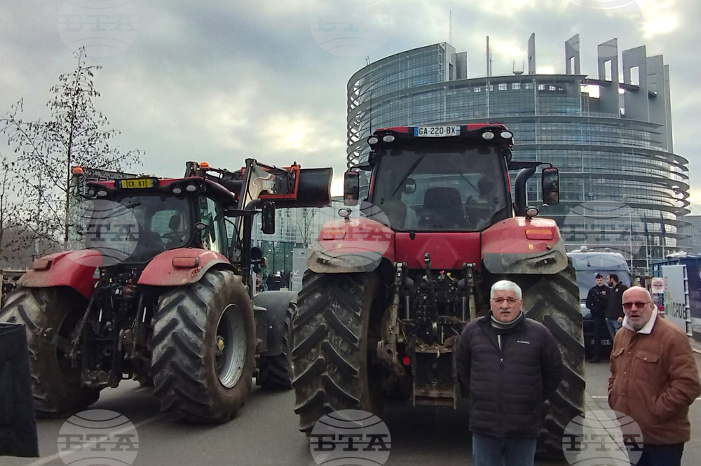 Страсбург - протест - земеделци
