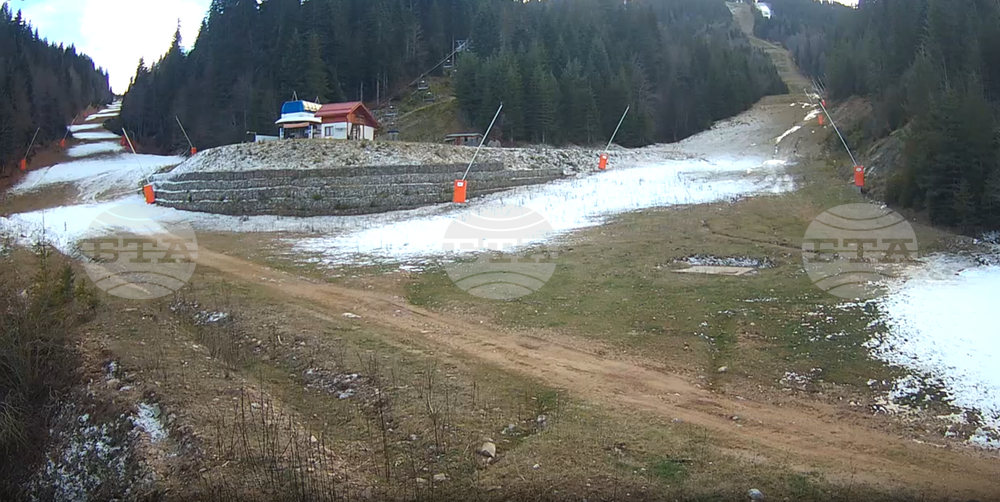 Оръдията за изкуствен сняг в Пампорово вече работят, откриването на ски сезона зависи от променливата метеорологична обстановка