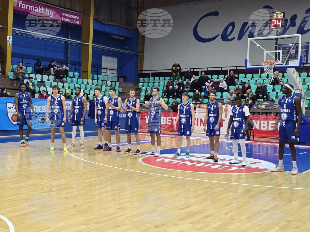 Баскетболистите на Спартак Плевен победиха английския Нюкасъл Ийгълс в мач от Европейската северна баскетболна лига за мъже
