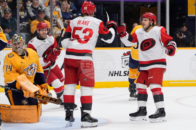 Hurricanes Predators Hockey