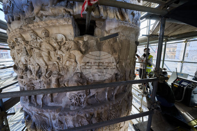 Italy Rome Column Restoration