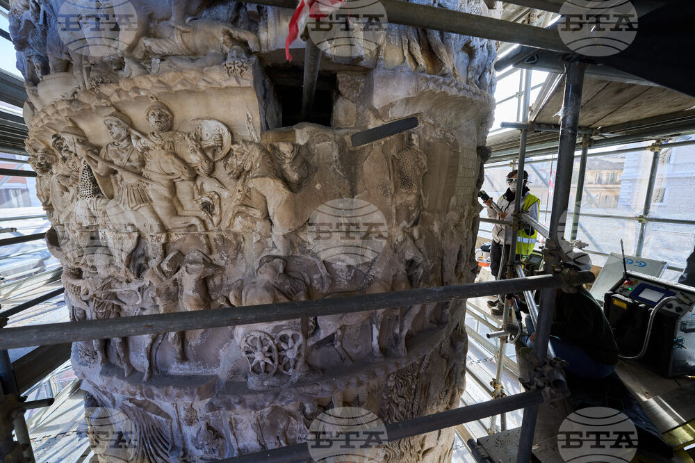 Italy Rome Column Restoration