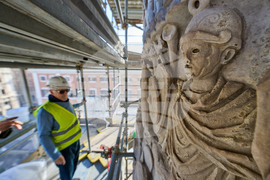 Italy Rome Column Restoration