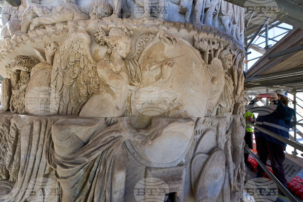 Italy Rome Column Restoration