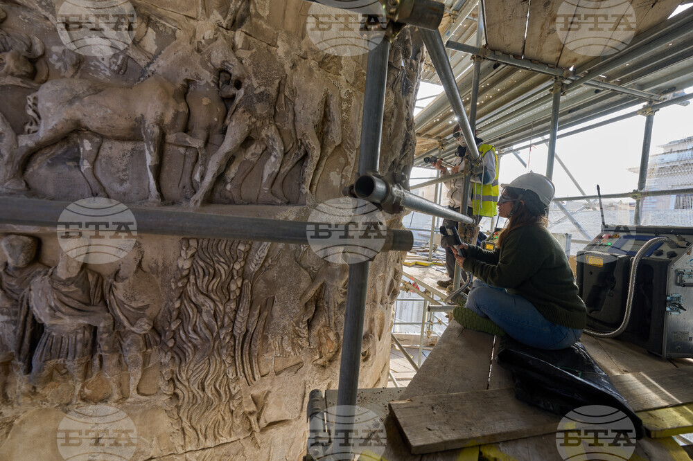 Italy Rome Column Restoration