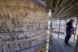 Italy Rome Column Restoration