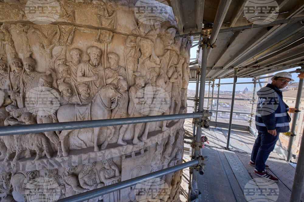 Italy Rome Column Restoration