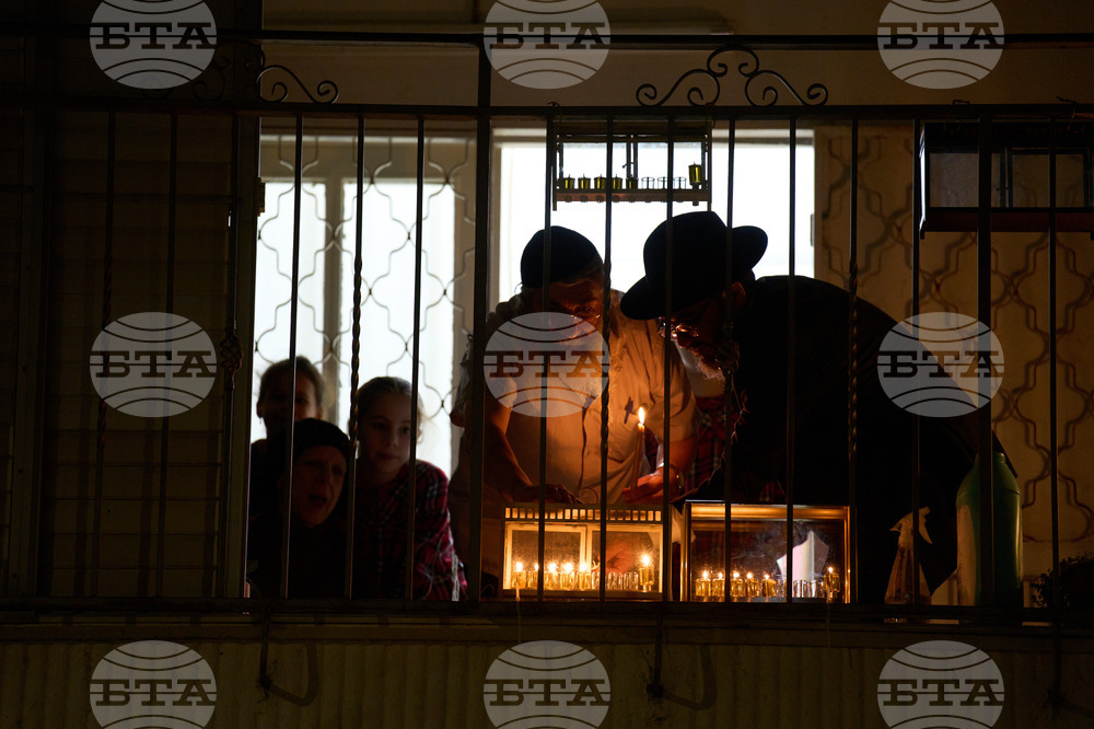 APTOPIX Israel Hanukkah