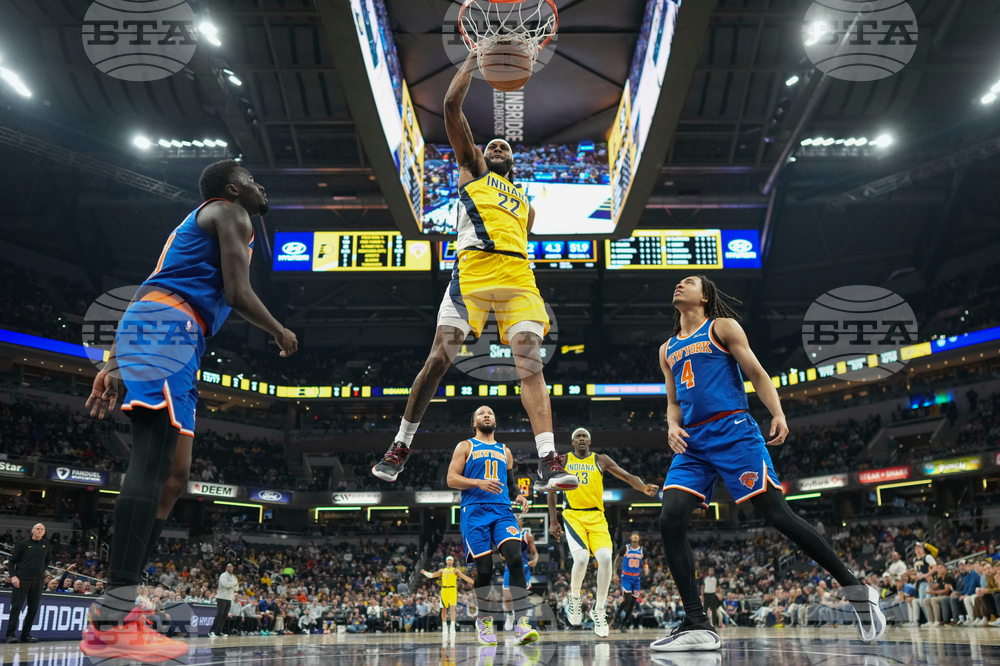 APTOPIX Knicks Pacers Basketball