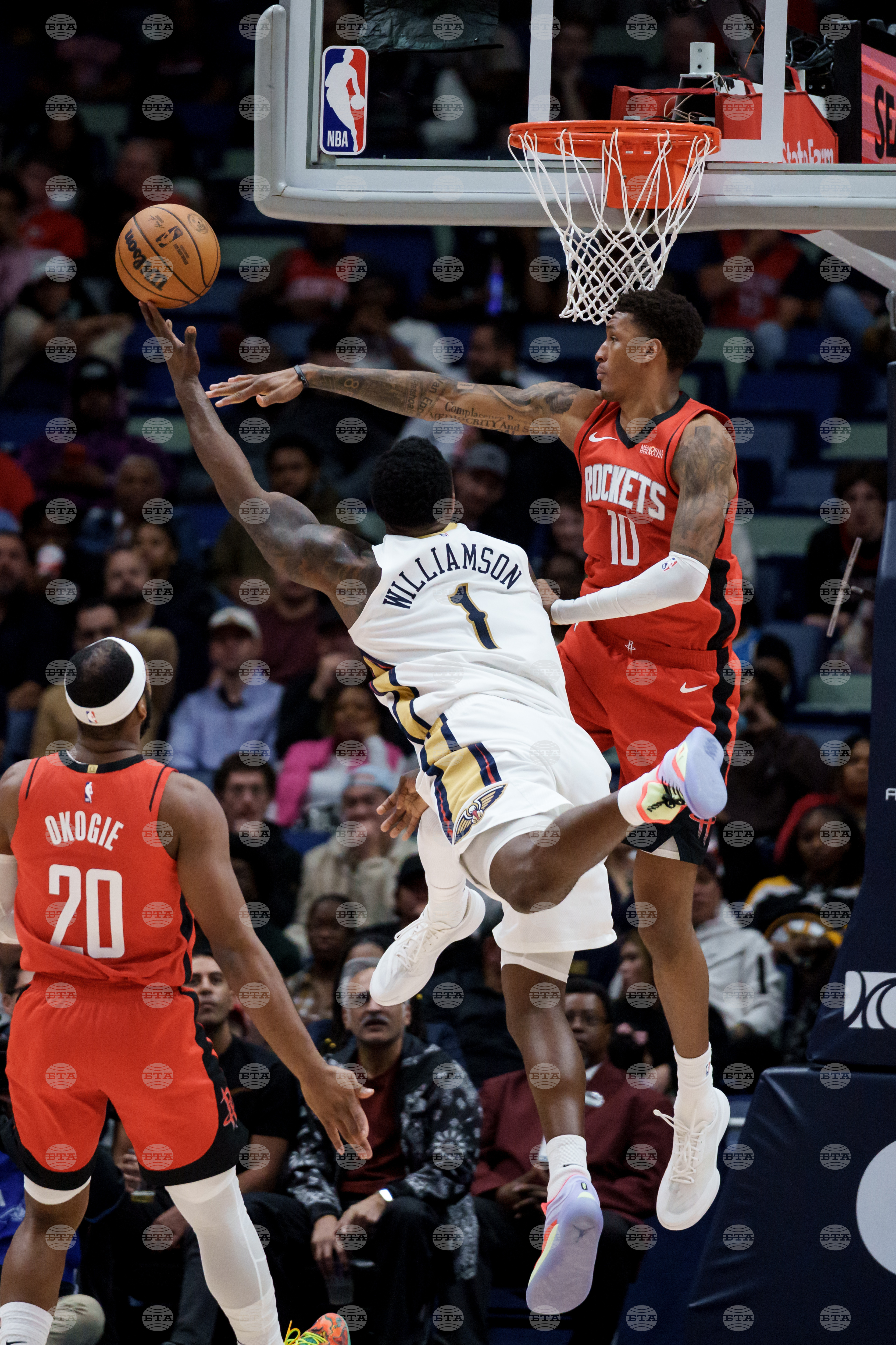 Rockets Pelicans Basketball