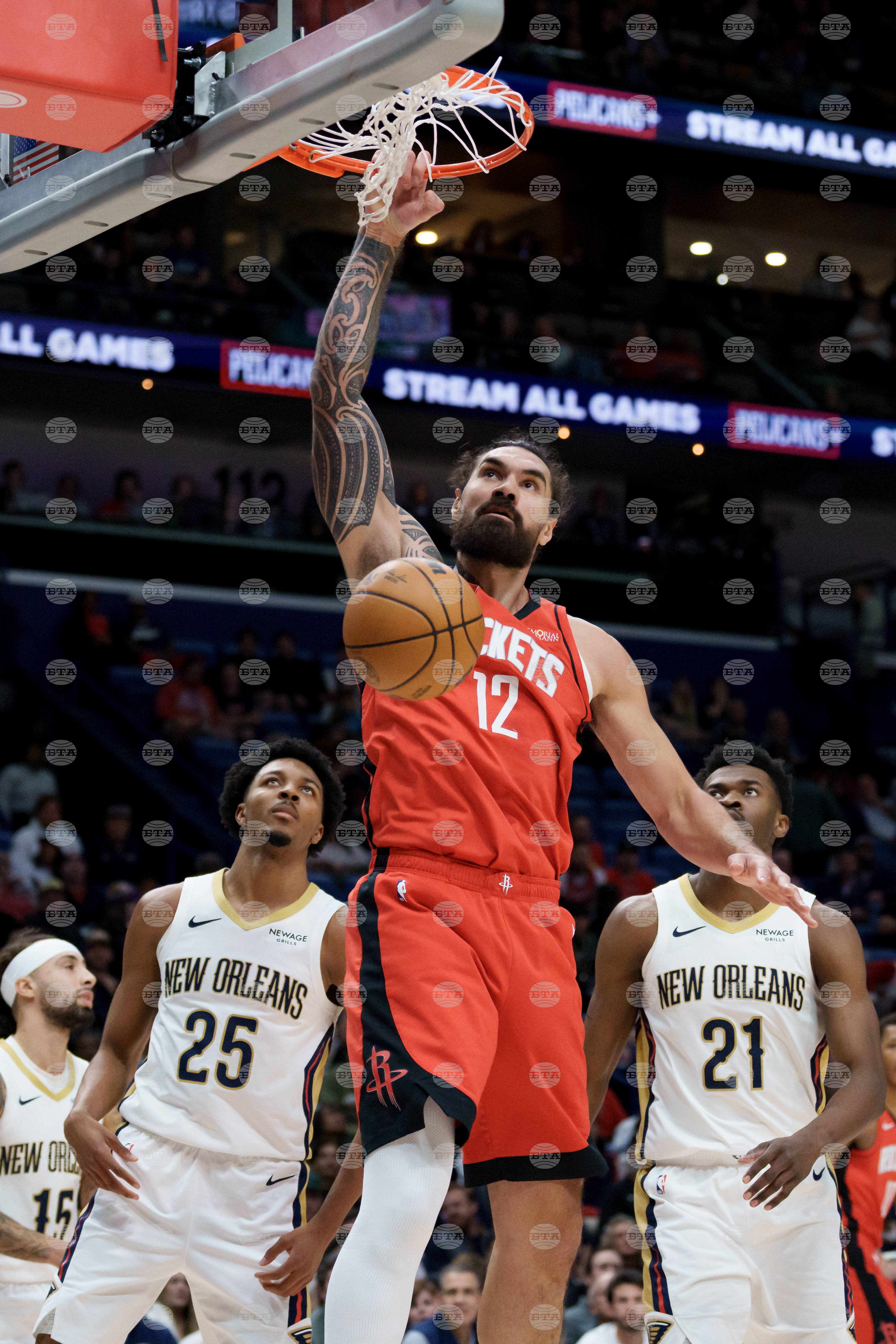 Rockets Pelicans Basketball